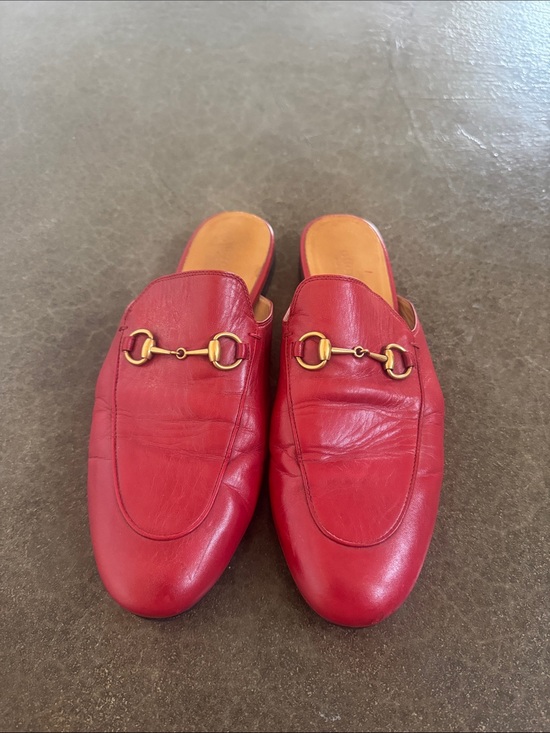 Gucci Shoes - Gucci red Princetown slides